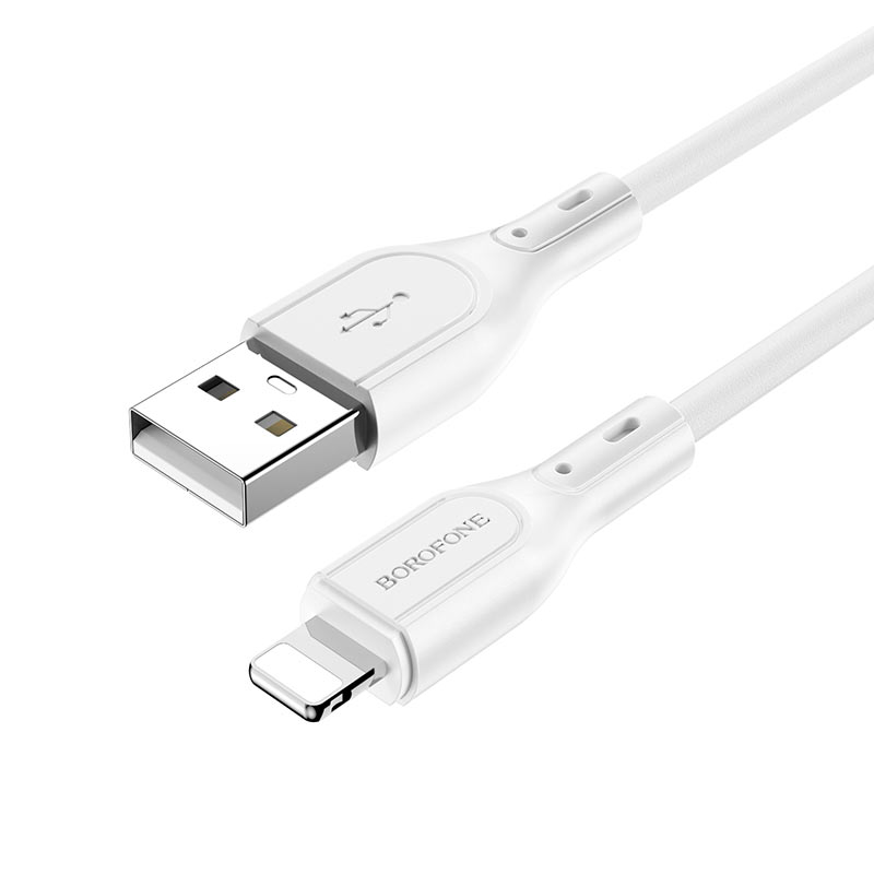 

Кабель Borofone BX66 USB - Lightning, 2.4A 1 м, белый