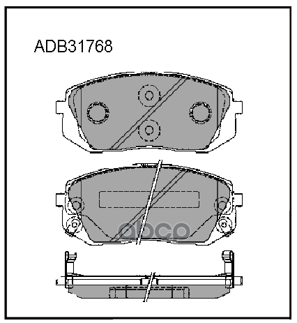 

Тормозные колодки ALLIED NIPPON передние для Hyundai ix35/Kia Sportage III ADB 31768