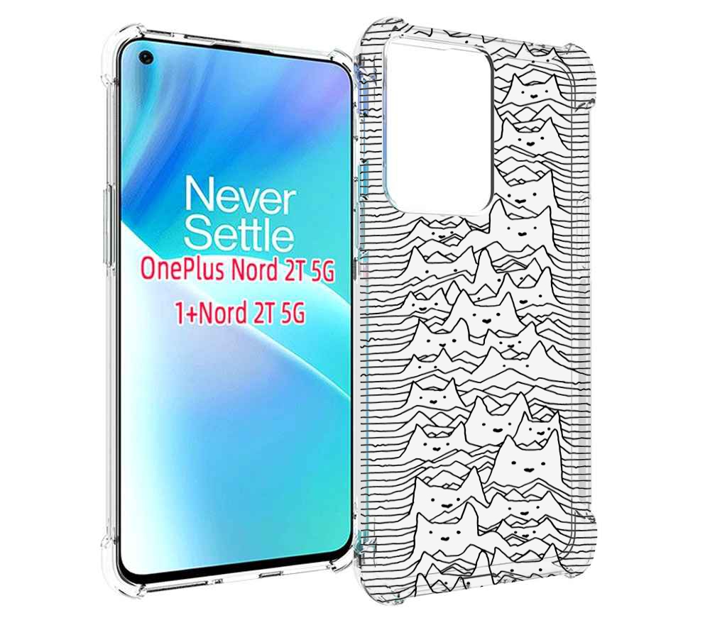 

Чехол MyPads черно белые коты 3D для OnePlus Nord 2T, Прозрачный, Tocco