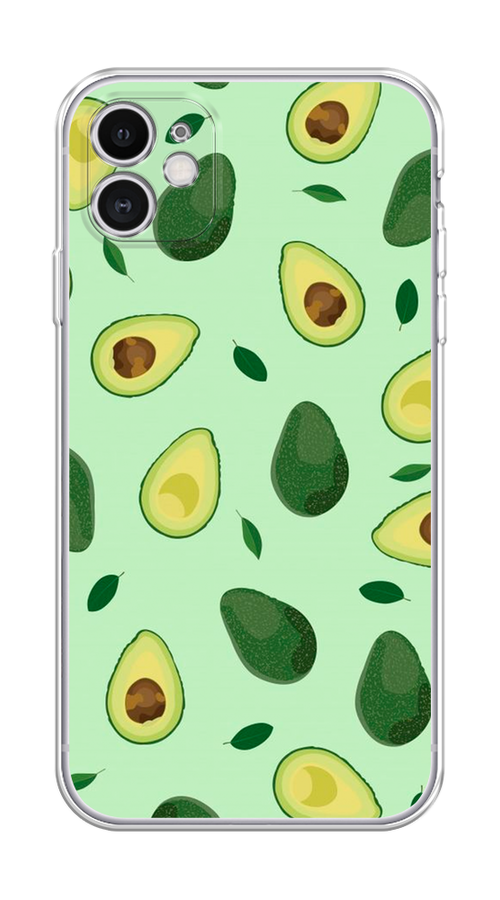 

Чехол Homey на Apple iPhone 11 "Blue avocado", Коричневый;зеленый, 12150-1