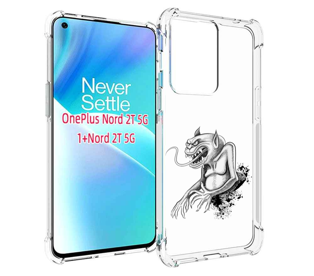 

Чехол MyPads чорт для OnePlus Nord 2T, Прозрачный, Tocco