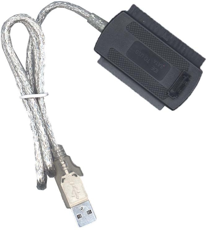

Переходник USB IDE 40 IDE 44 SATA, Серебристый;чёрный