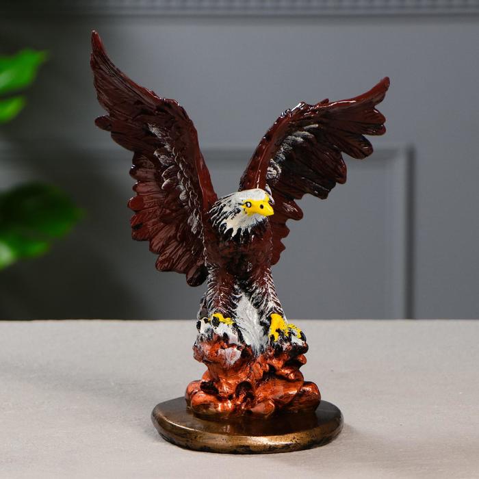 фото Premium gips статуэтка "орел", малая, рисованная, гипс, 23.5 см, микс