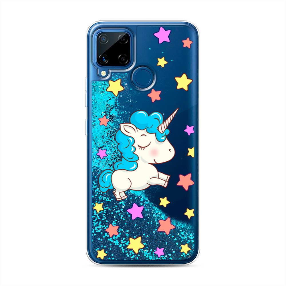 

Чехол Awog на Realme C15 "Звездный единорог", Разноцветный, 255093-1