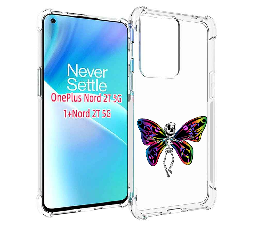 

Чехол MyPads эффект бабочки для OnePlus Nord 2T, Прозрачный, Tocco