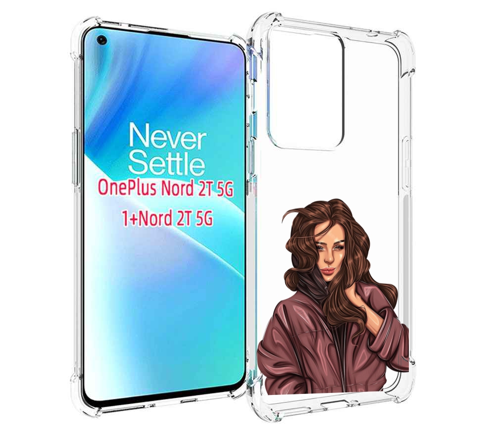 

Чехол MyPads Арт рисунок девушки для OnePlus Nord 2T, Прозрачный, Tocco