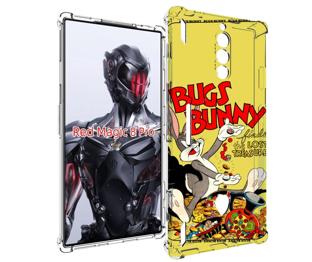 

Чехол MyPads бакс-банни-и-еда для ZTE Nubia Red Magic 8 Pro / Red Magic 8 Pro Plus, Tocco