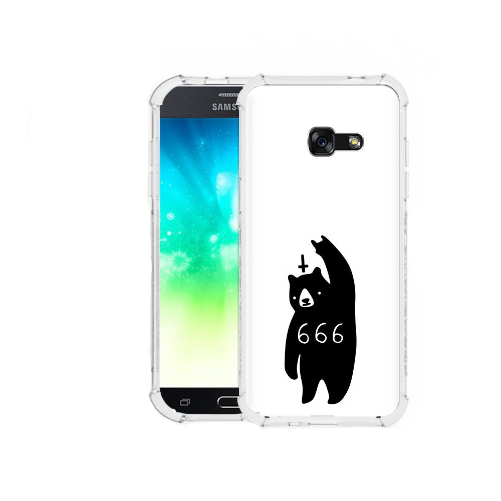 

Чехол MyPads Tocco для Samsung Galaxy A3 (2016) медведь 666, Прозрачный, Tocco