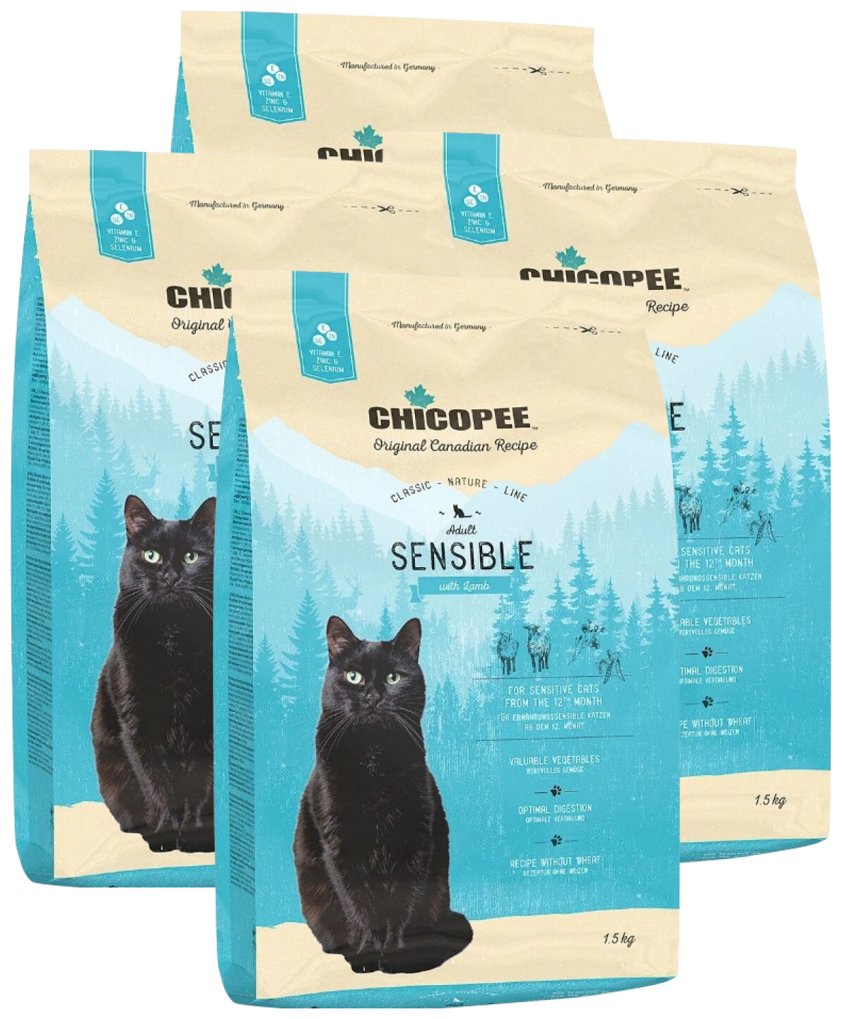 

CHICOPEE CHICOPEE CLASSIC NATURE LINE CAT ADULT SENSIBLE для взрослых кошек с чувствительн