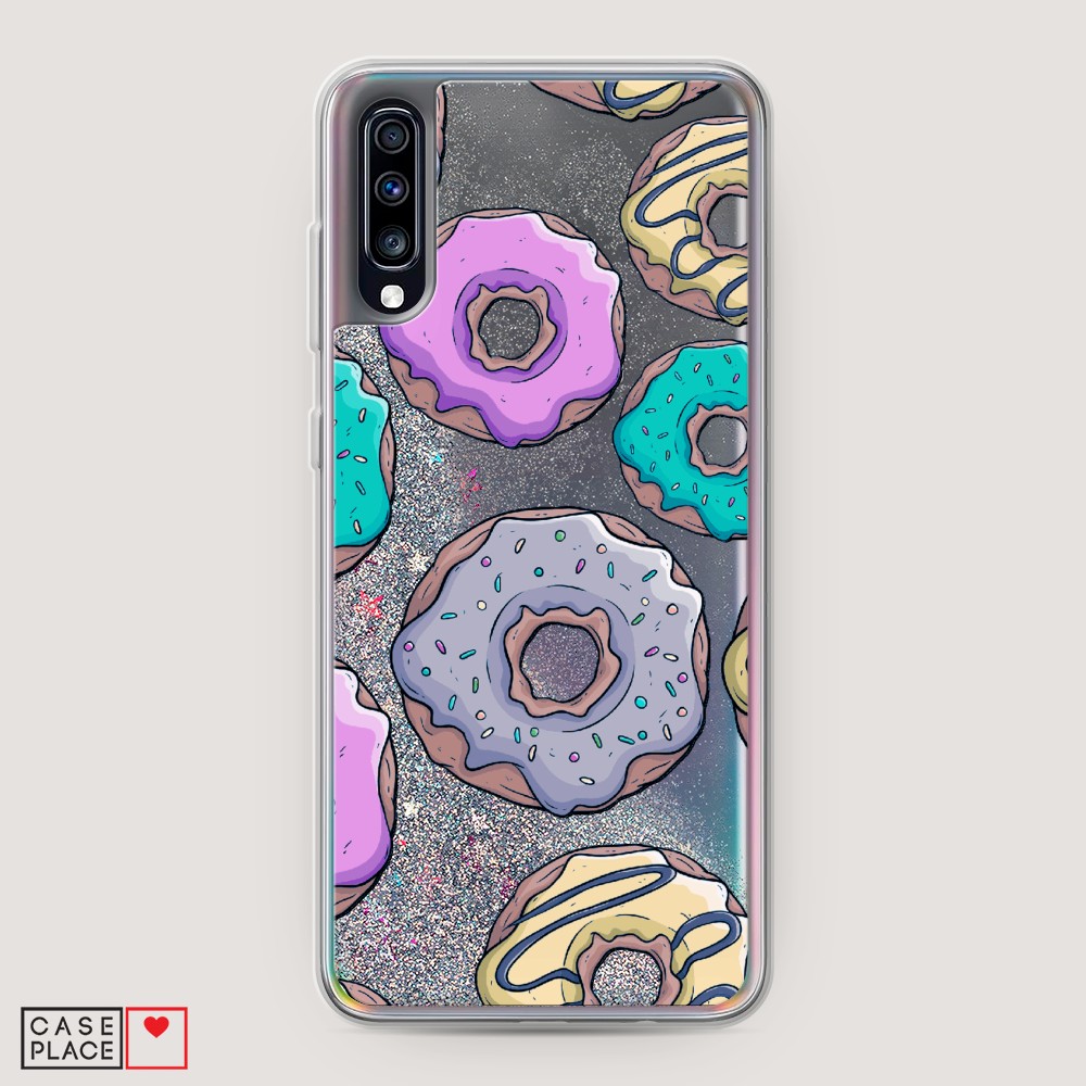 

Чехол Awog на Samsung Galaxy A70 "Разноцветные пончики в глазури 2", Разноцветный, 28191-1