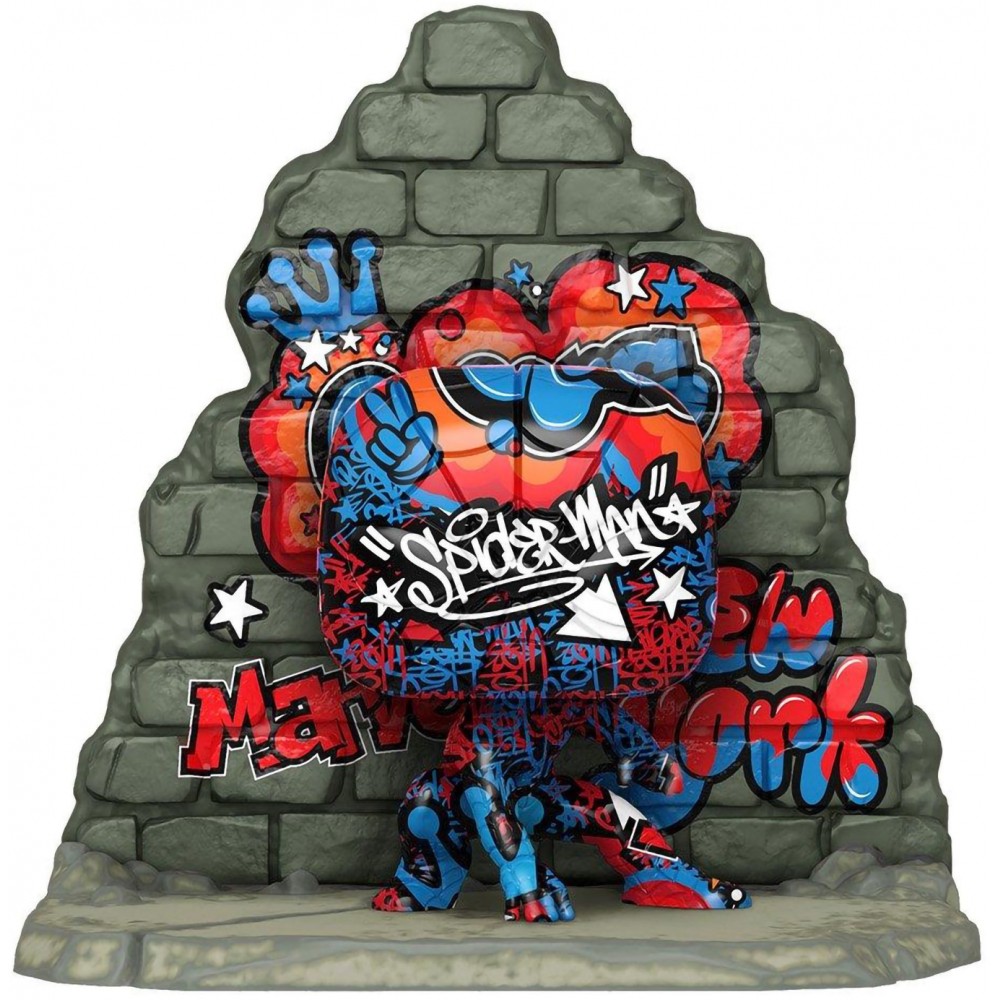 фото Фигурка funko pop! deluxe bobble marvel spider-man street art collection 49544