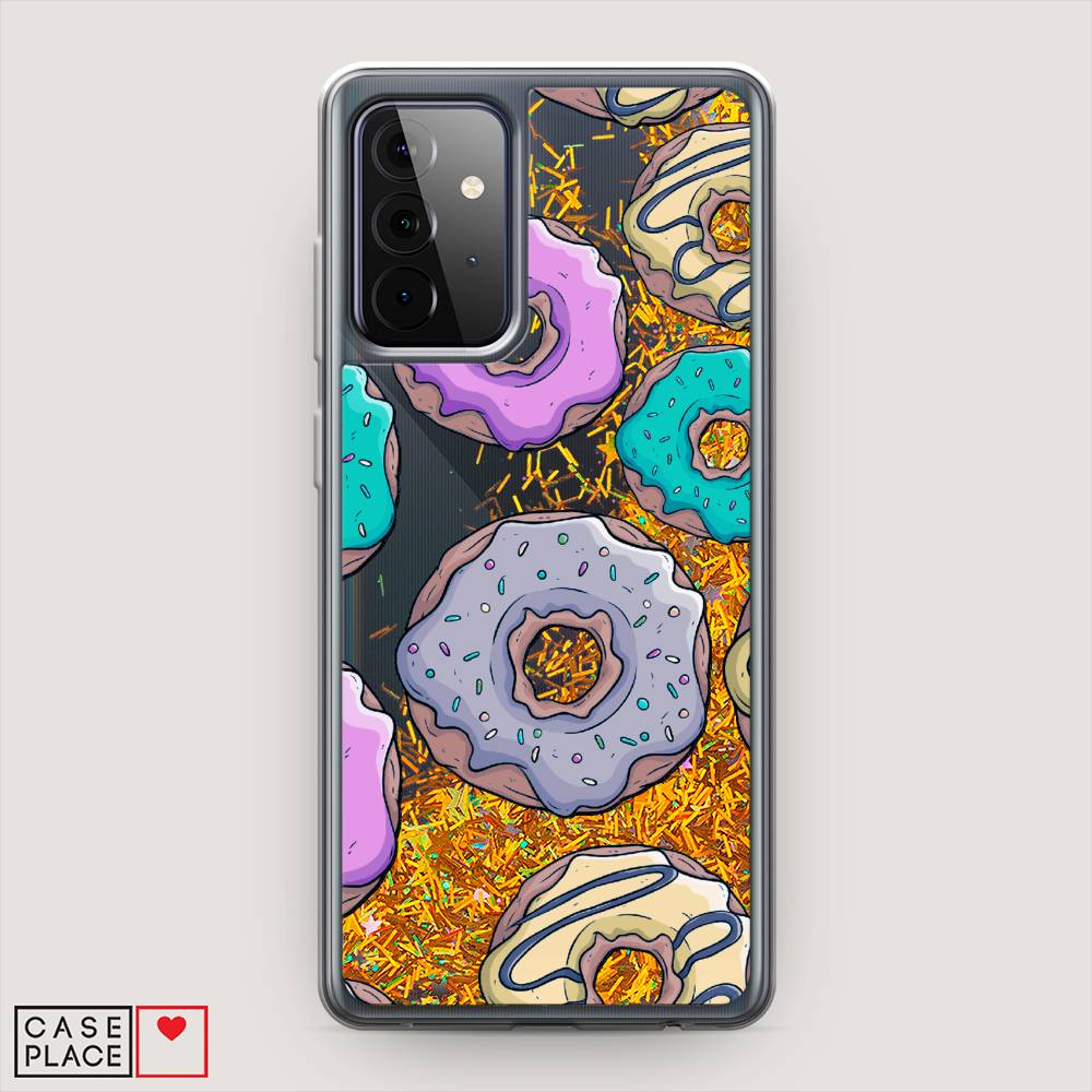 

Чехол Awog на Samsung Galaxy A72 / Самсунг A72 "Разноцветные пончики в глазури 2", Разноцветный, 2101990-1