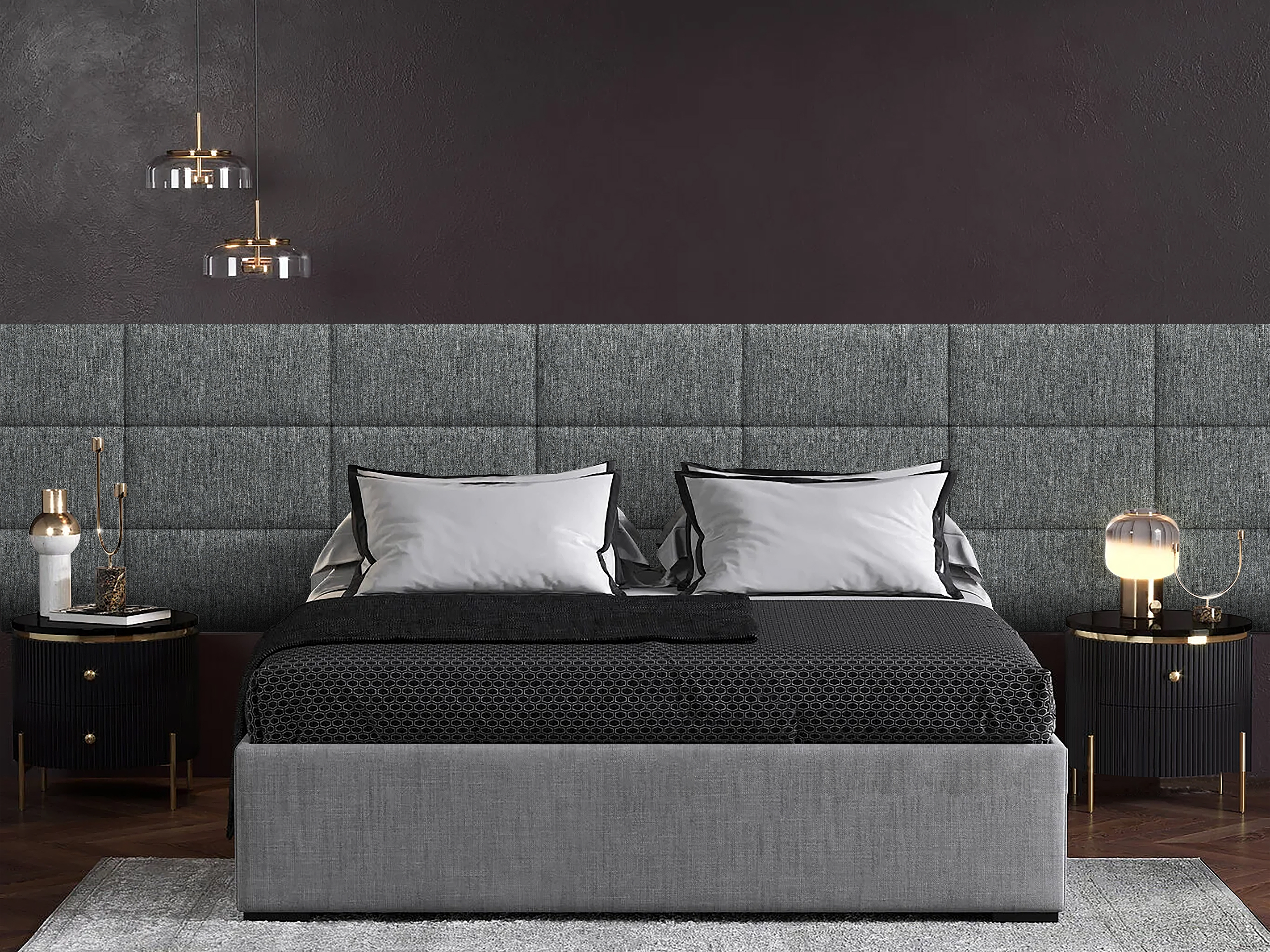 

Панель кровати Cotton Moondust Grey 30х60 см 2 шт., Серый