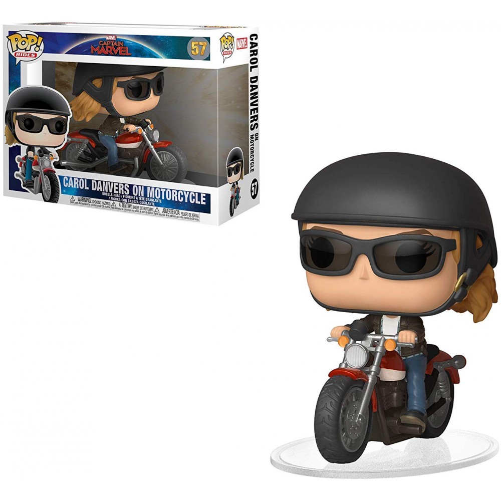 фото Фигурка funko pop! rides: marvel: captain marvel: carol danvers on motorcycle 36418