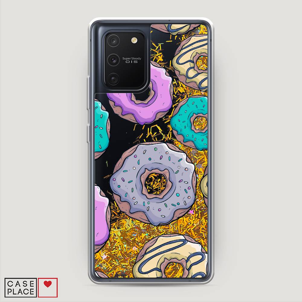 

Чехол Awog на Samsung Galaxy A91/S10 Lite "Разноцветные пончики в глазури 2", Разноцветный, 29990-1