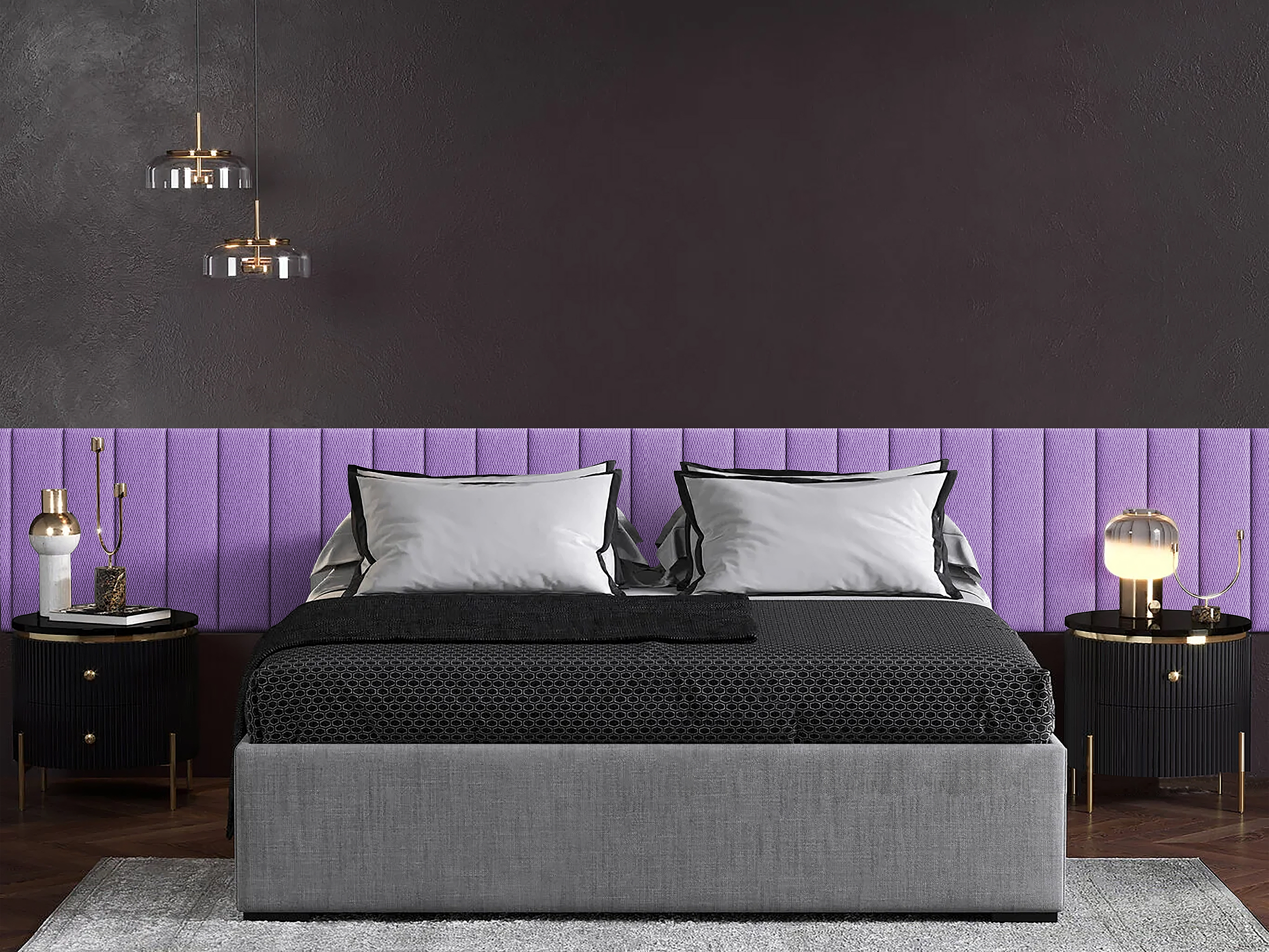 

Панель кровати Cabrio Violet 15х60 см 4 шт., Фиолетовый