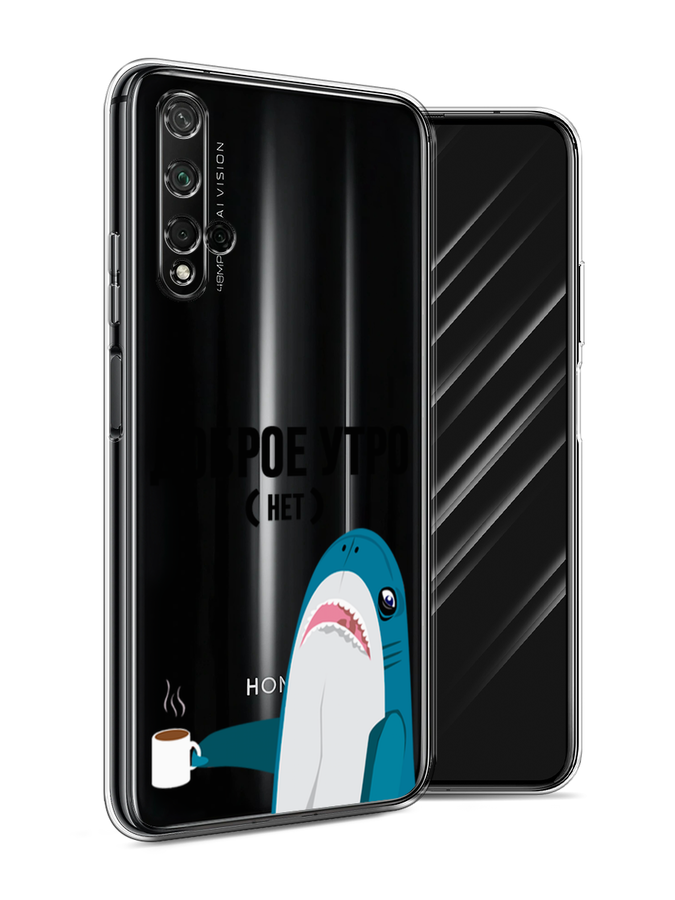 

Чехол Awog на Honor 20 "Доброе утро", Синий;белый;черный, 69550-2
