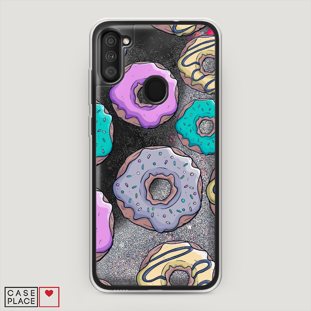 

Чехол Awog на Samsung Galaxy M11 / Самсунг M11 "Разноцветные пончики в глазури 2", Разноцветный, 2100691-1