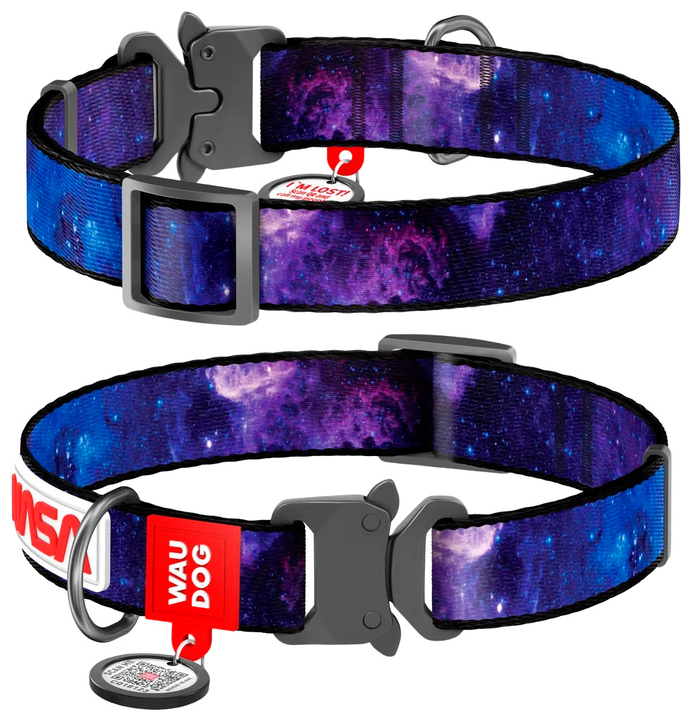 

Ошейник для собак Waudog Nylon Nasa21 нейлоновый 30-39 см, Nasa21