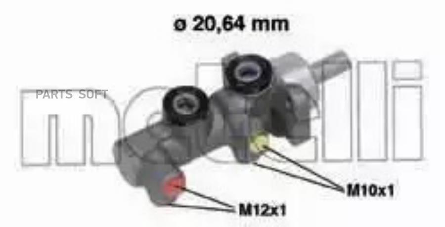 Главный тормозной цилиндр 20,64mm
