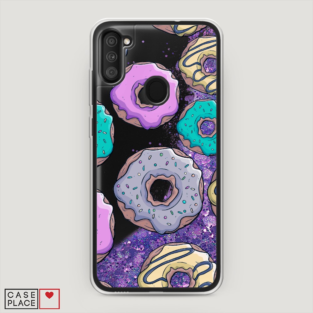 

Чехол Awog на Samsung Galaxy M11 / Самсунг M11 "Разноцветные пончики в глазури 2", Разноцветный, 2100692-1