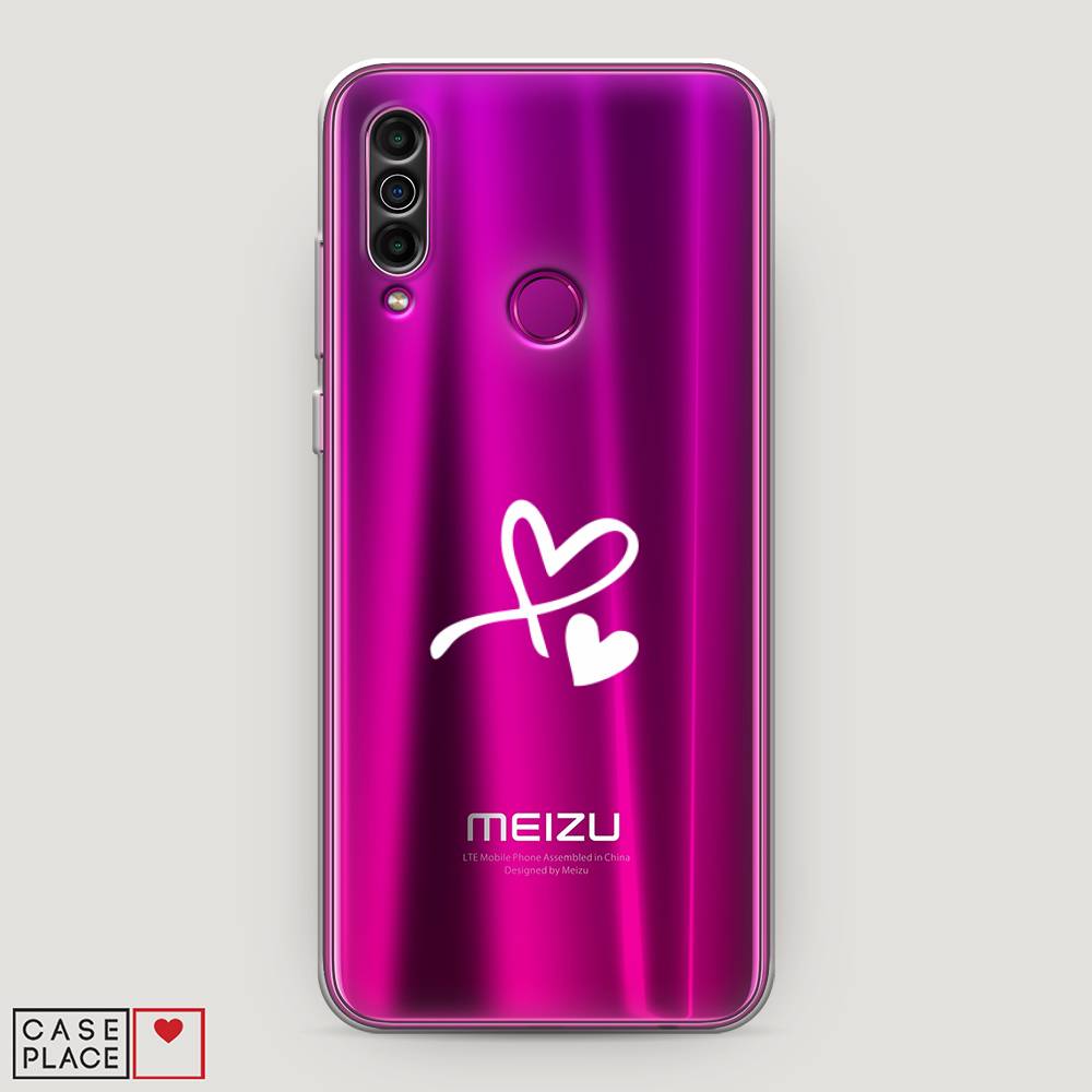 

Чехол Awog на Meizu M10 "Сердечко минимализм", Белый, 73850-6