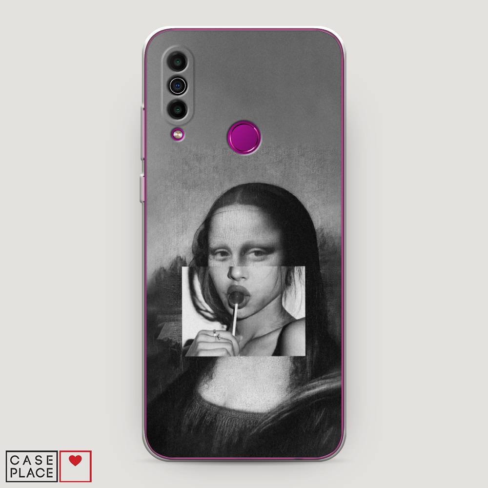 

Чехол Awog на Meizu M10 "Mona Lisa sucking lollipop", Серый, 73850-9