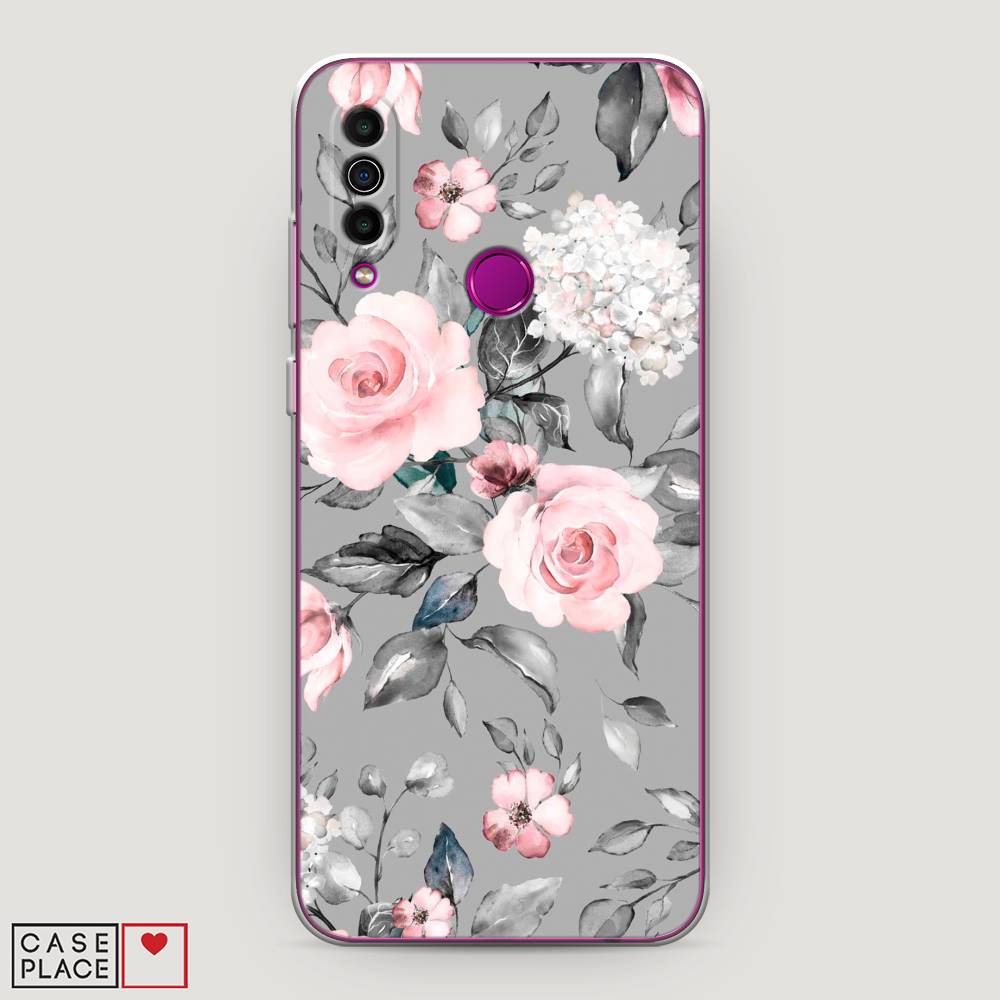 

Чехол Awog "Розы на сером" для Meizu M10, 73850-8