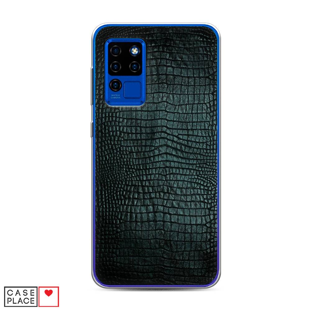 

Чехол Awog на Oukitel C21 / Оукитель C21 "Черная змея", Черный;серый;голубой, 230350-3