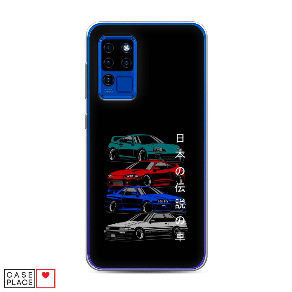 

Чехол Awog на Oukitel C21 / Оукитель C21 "JDM Legend cars", Зеленый;красный;синий, 230350-5