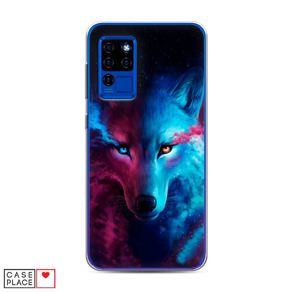 

Чехол Awog на Oukitel C21 / Оукитель C21 "Волшебный волк", Черный;серый, 230350-1