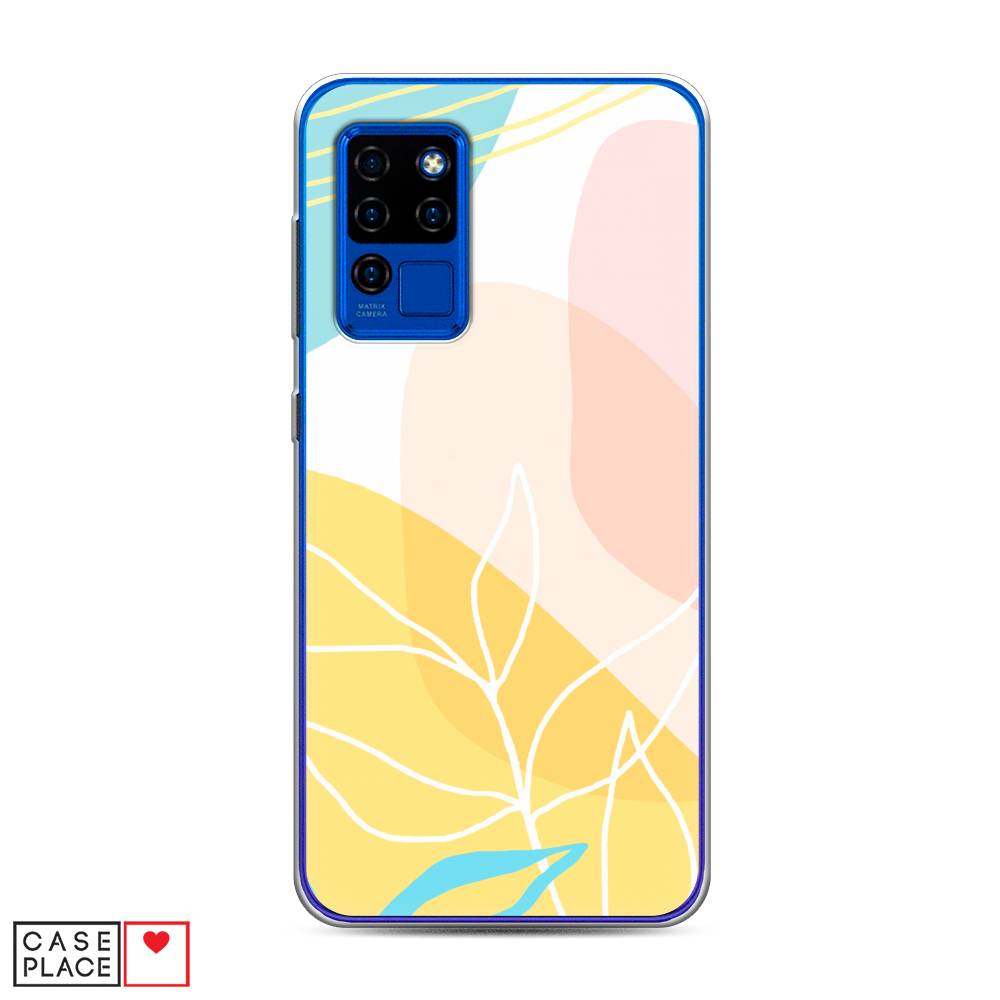 

Чехол Awog на Oukitel C21 / Оукитель C21 "Летнее настроение", Желтый;голубой;розовый, 230350-10