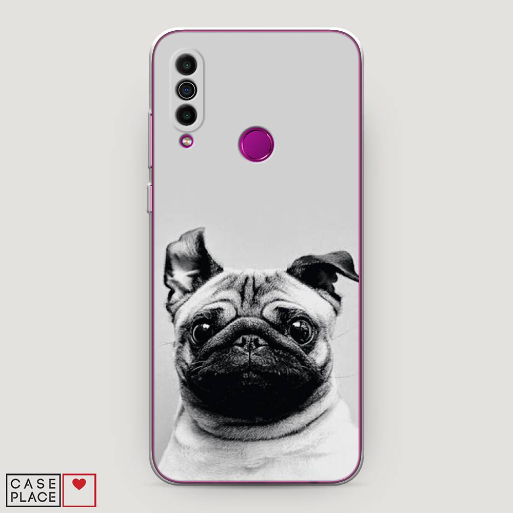 

Чехол Awog на Meizu M10 "Ушастый мопс", Серый, 73850-1