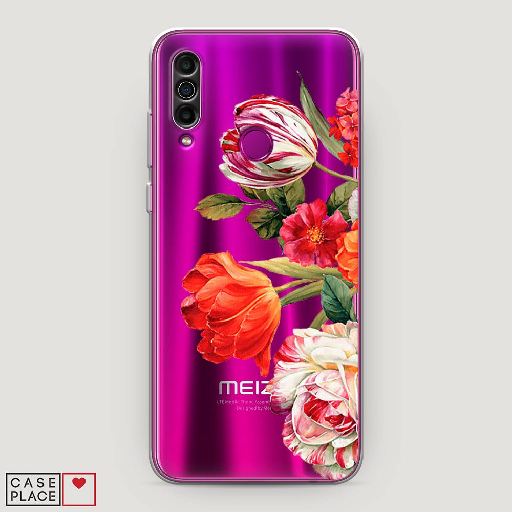 фото Чехол awog "весенний букет" для meizu m10