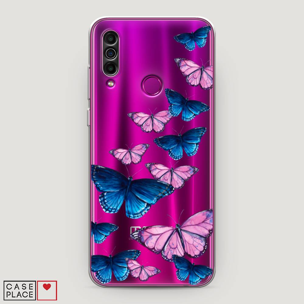 фото Чехол awog "полет бабочек" для meizu m10