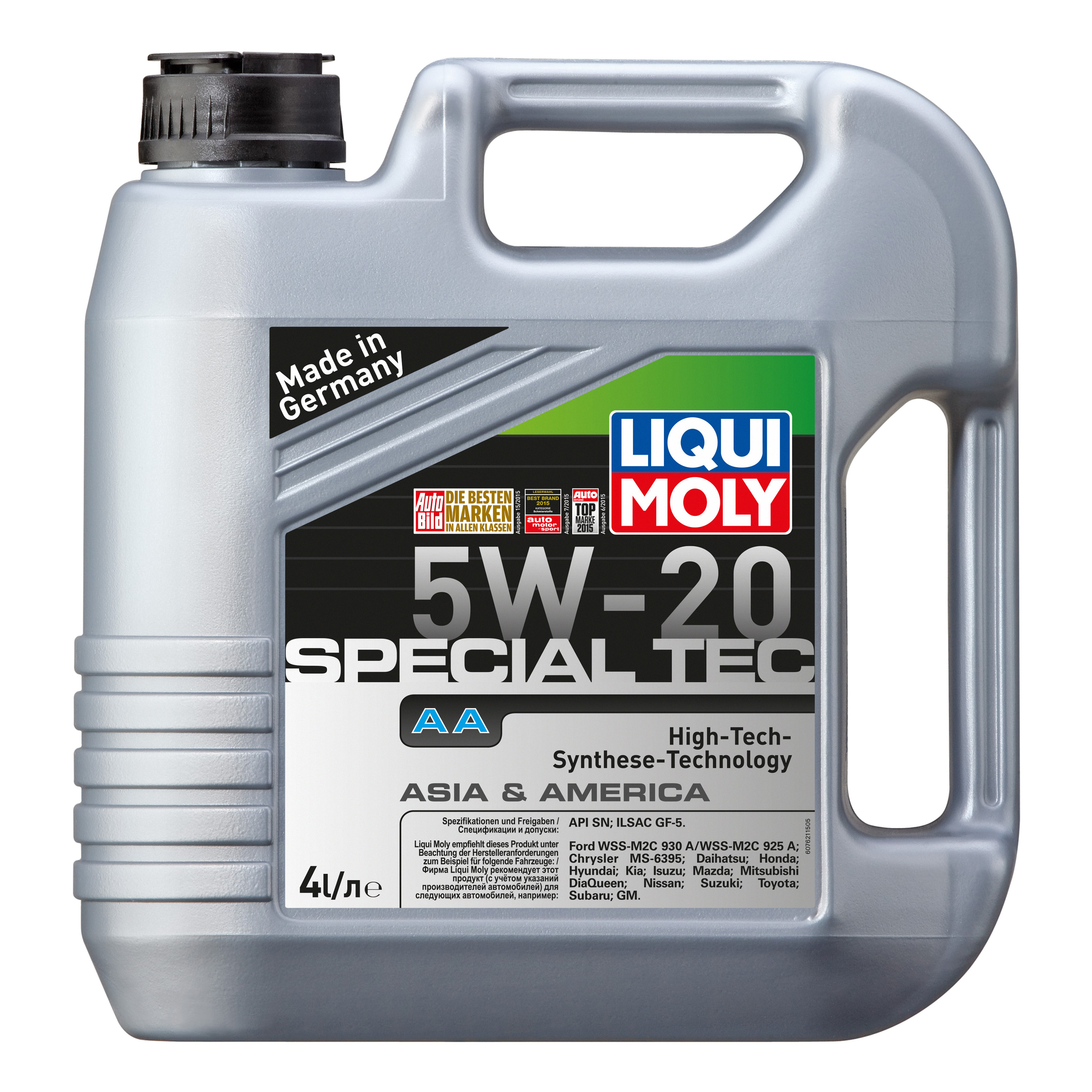 

Моторное масло LIQUI MOLYSpecial Tec Aa 5W20 4л