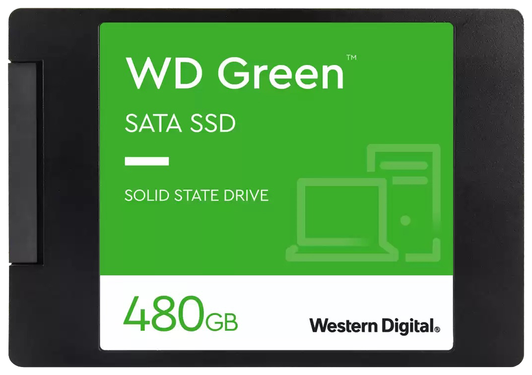 

SSD накопитель WD Green 2.5" 480 ГБ (WDS480G2G0A), Green