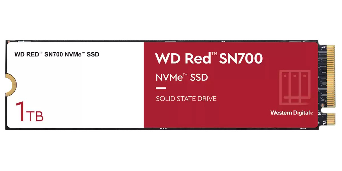 

SSD накопитель WD Red SN700 M.2 2280 1 ТБ (WDS100T1R0C), Red SN700