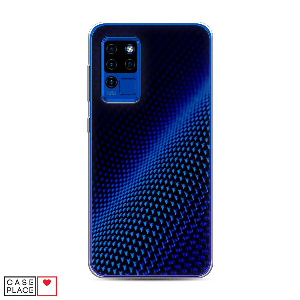 

Чехол Awog на Oukitel C21 / Оукитель C21 "Синий карбон", Черный;синий, 230350-3