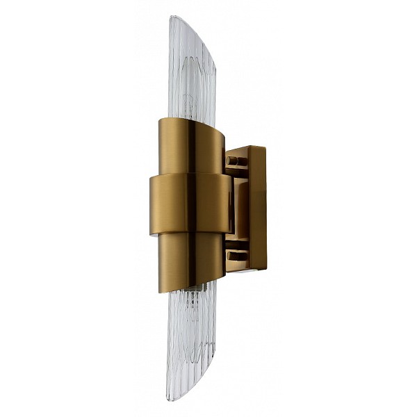 фото Бра justo ap2 brass crystal lux