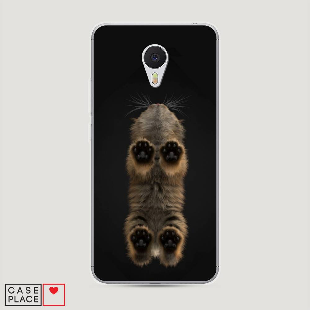 

Чехол Awog на Meizu M3 "Кошачьи лапки", Черный, 70350-1
