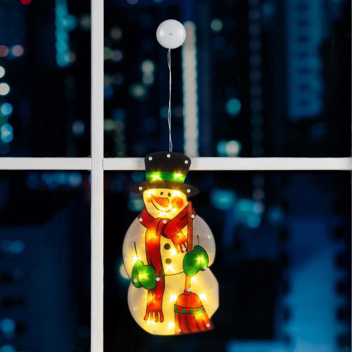 

Световая фигура Luazon Lighting Снеговик Р00011586 белый теплый, Снеговик