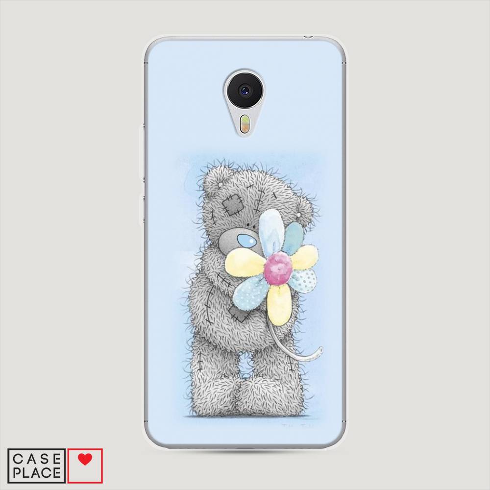 

Чехол Awog на Meizu M3 "Me to you с ромашкой", Голубой;серый;желтый, 70350-2