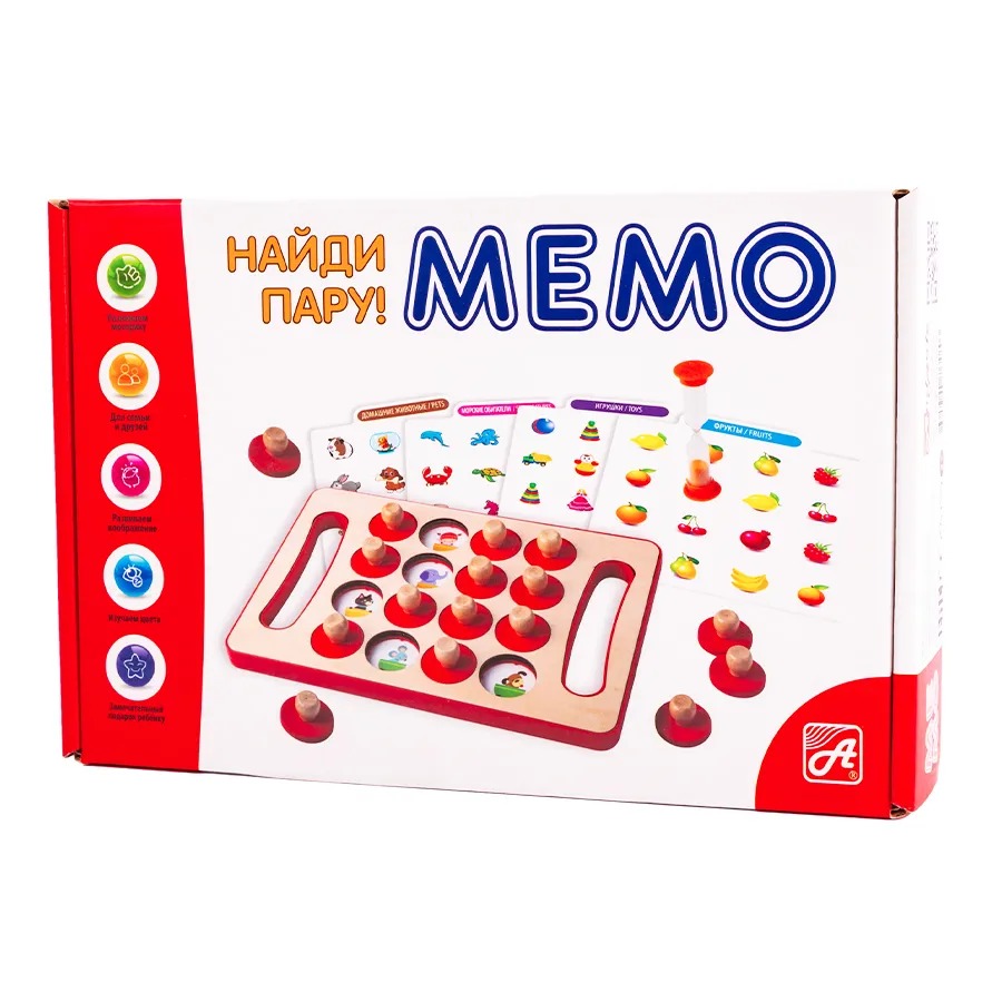 

Настольная игра Анданте Мега-набор МЕМО Найди пару! RDI-D095a