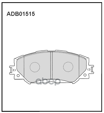

Колодки передние TOYOTA Auris 07->/Corolla 06-> ADB 01515