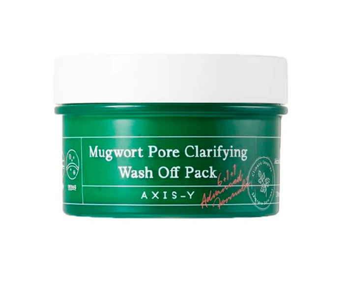 Маска AXIS-Y Mugwort Pore Clarifying Wash Off Pack глиняная для проблемной кожи, 100 мл