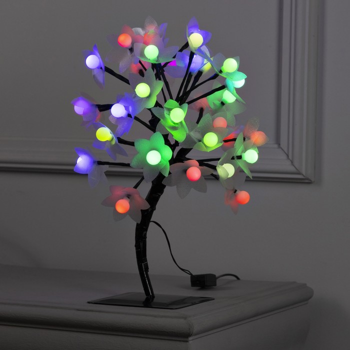 

Световое дерево Luazon Lighting Цветы с шариками Р00011586 разноцветный/RGB, Цветы с шариками