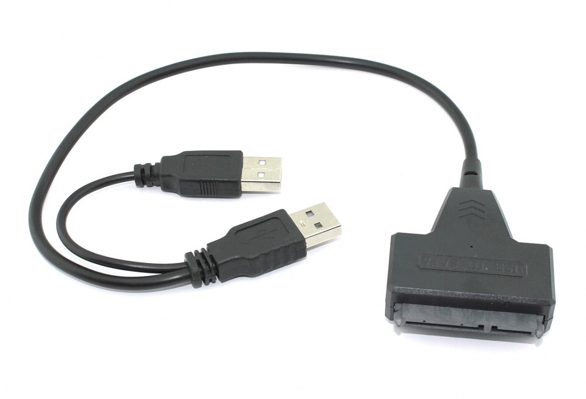 Переходник SATA на USB 2.0 на шнурке 30см с индикатором