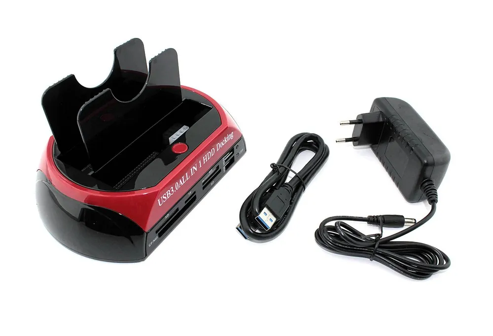 

Док-станция для 2.5", 3.5" HDD Vbparts (100193000V), Красный;черный