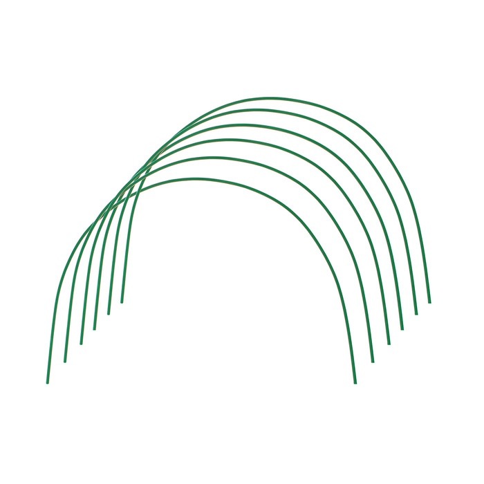 Дуги для парника, металл в кембрике 2 м, d = 10 мм, набор 6 шт.